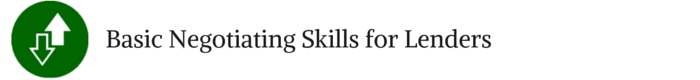 AS-01 Basic Negotiating Skills for Commercial Lenders